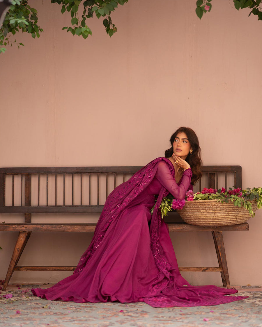 Zeb-Un-Nisa — Chiffon Pishwas & Dupatta