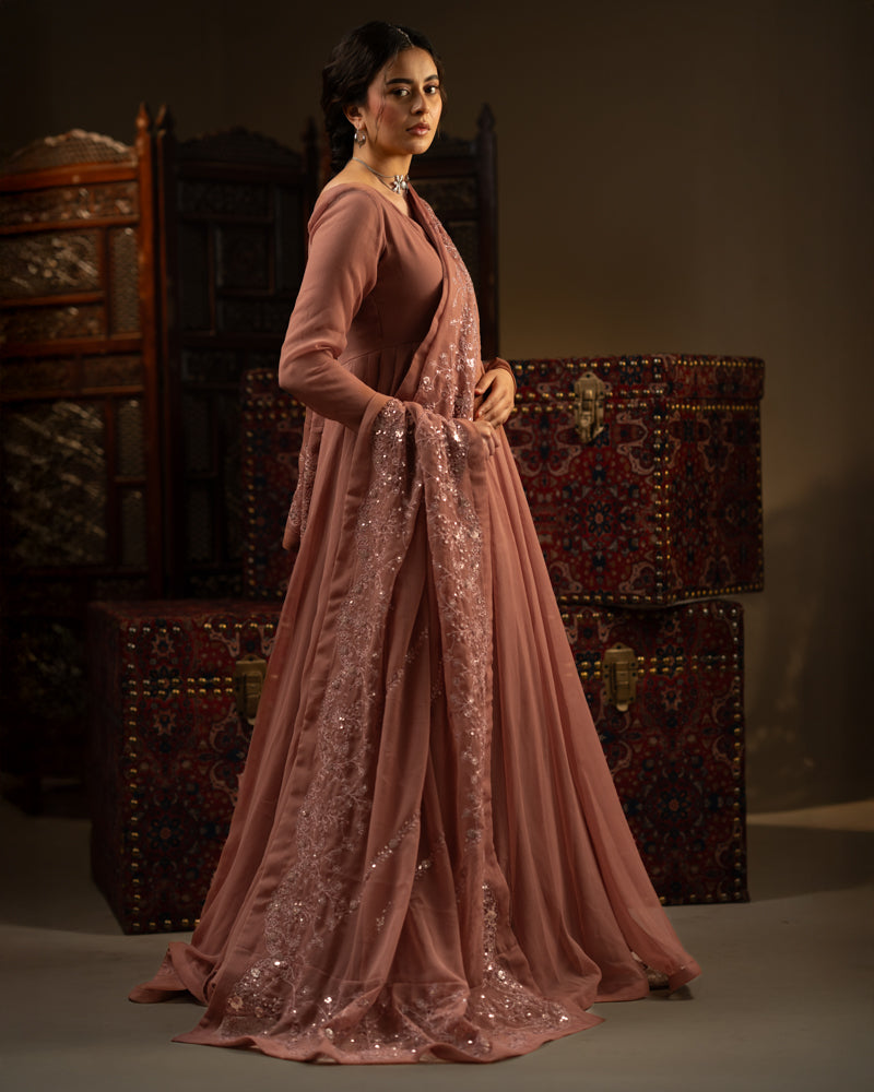 Shamshad — Chiffon Pishwas & Dupatta
