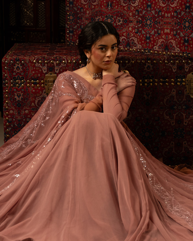 Shamshad — Chiffon Pishwas & Dupatta
