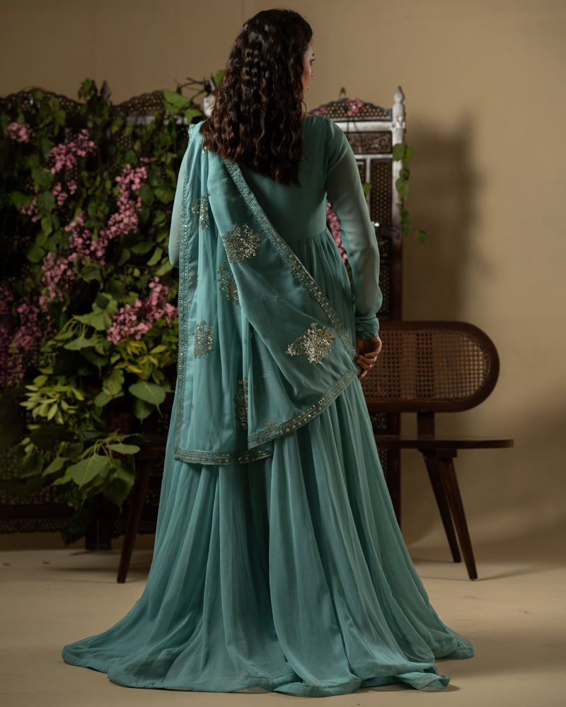 Mehr — Chiffon Pishwas & Dupatta