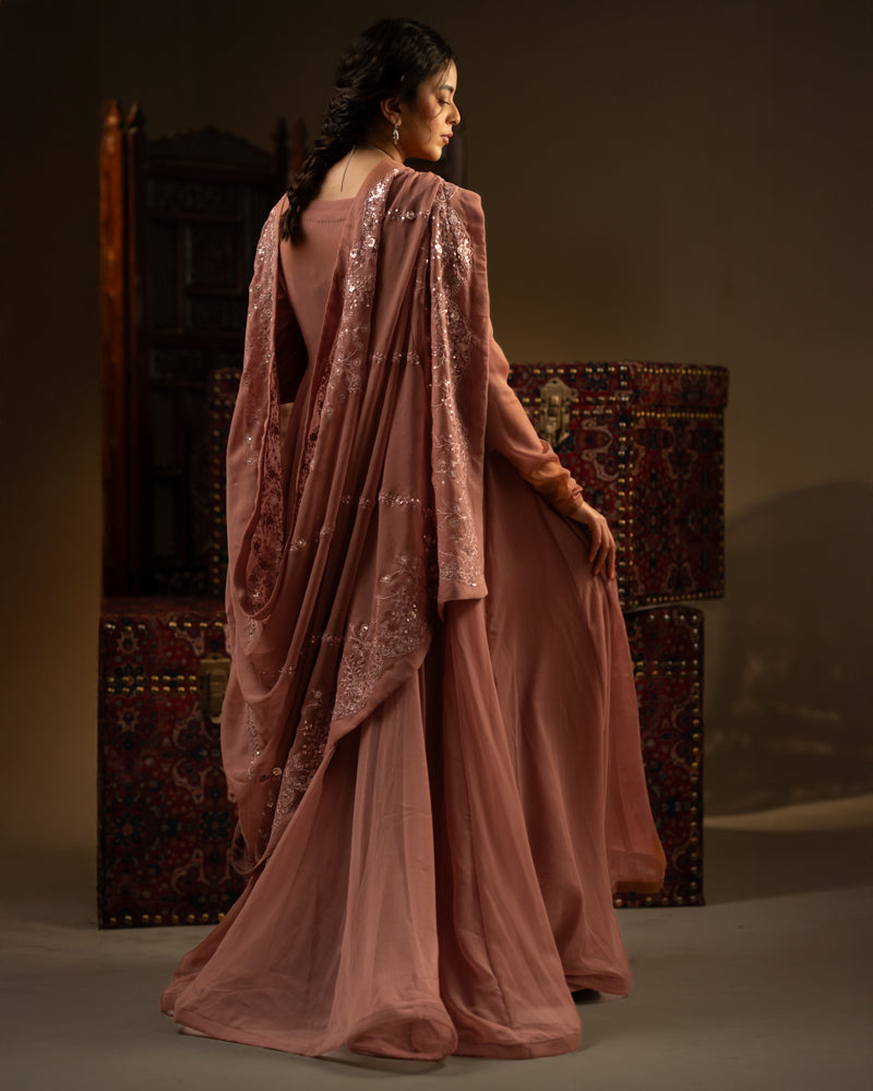 Shamshad — Chiffon Pishwas & Dupatta
