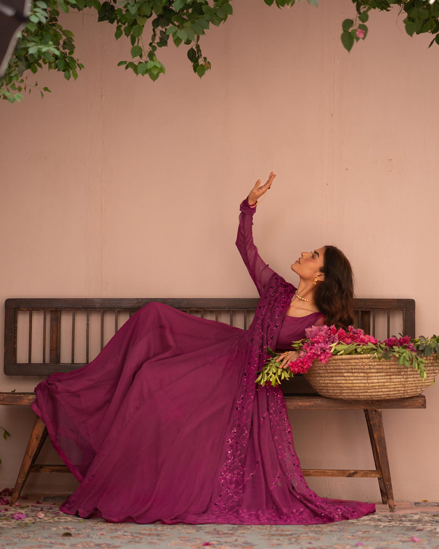Zeb-Un-Nisa — Chiffon Pishwas & Dupatta