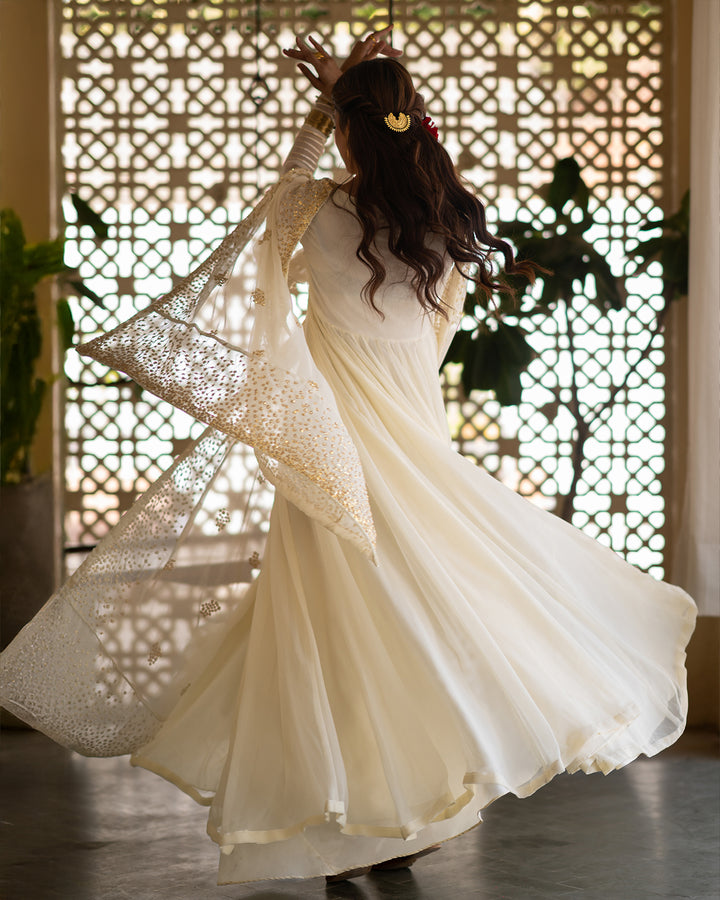 Jahanara — Chiffon Pishwas & Dupatta