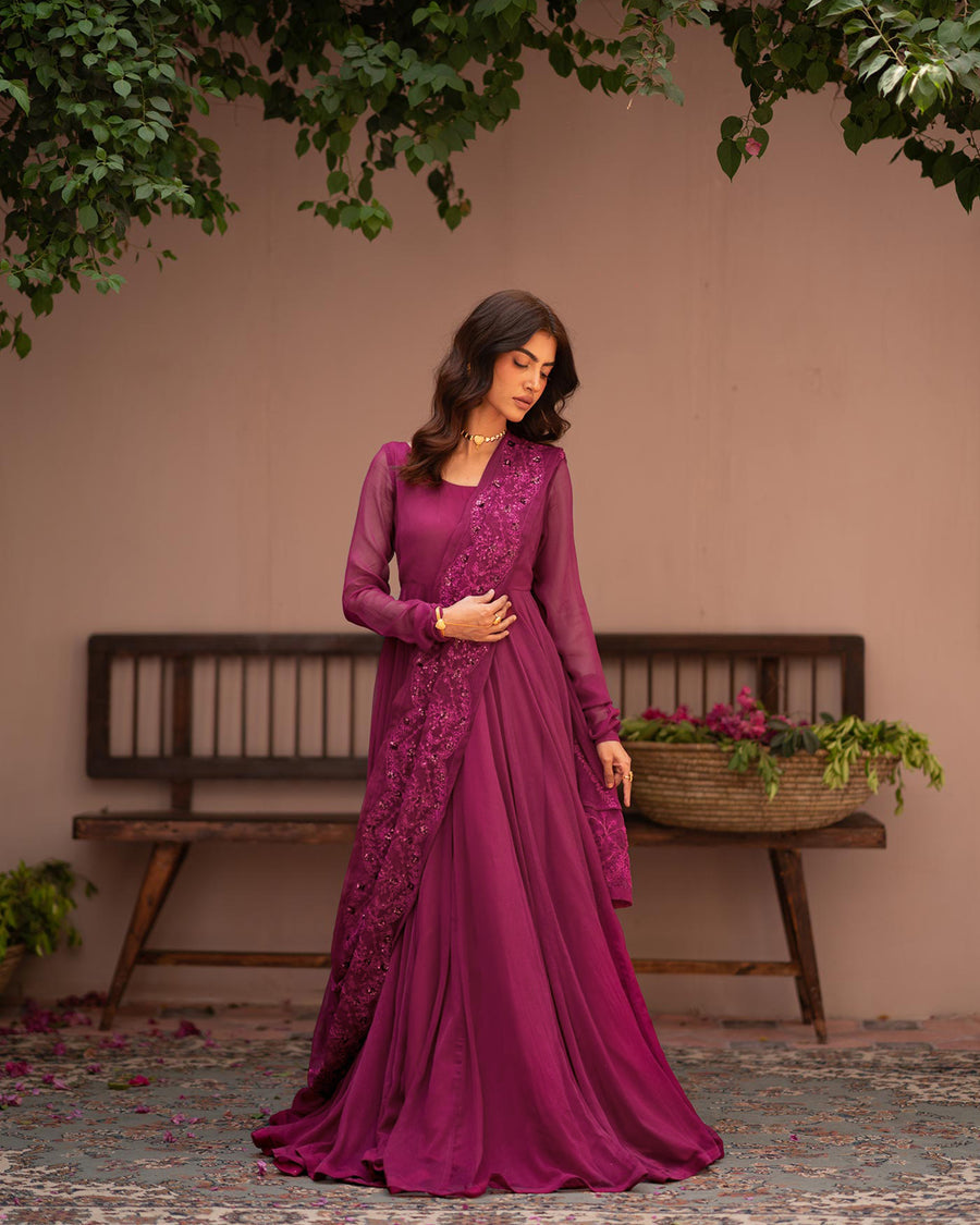 Zeb-Un-Nisa — Chiffon Pishwas & Dupatta